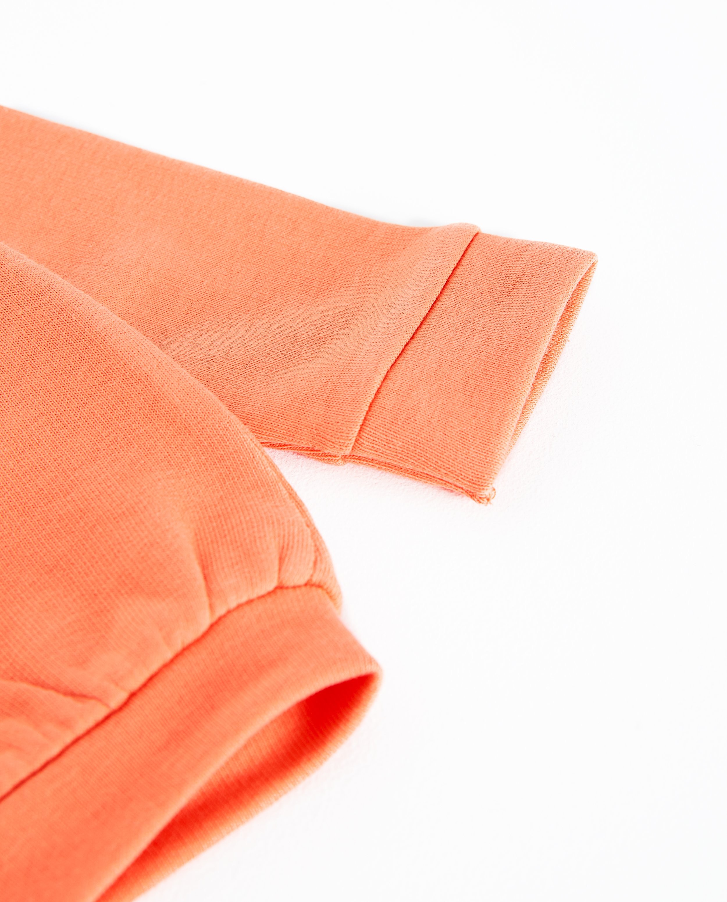 Cardigans - Oranje vestje met drukknopen