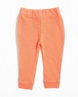 Pantalon molleton - orange fluo, biais gris - JBC
