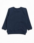 Sweats - Donkerblauwe sweater met opschrift