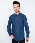 Chemises - Blauw jeanshemd met borstzakken