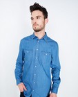 Chemises - Blauw jeanshemd met borstzakken