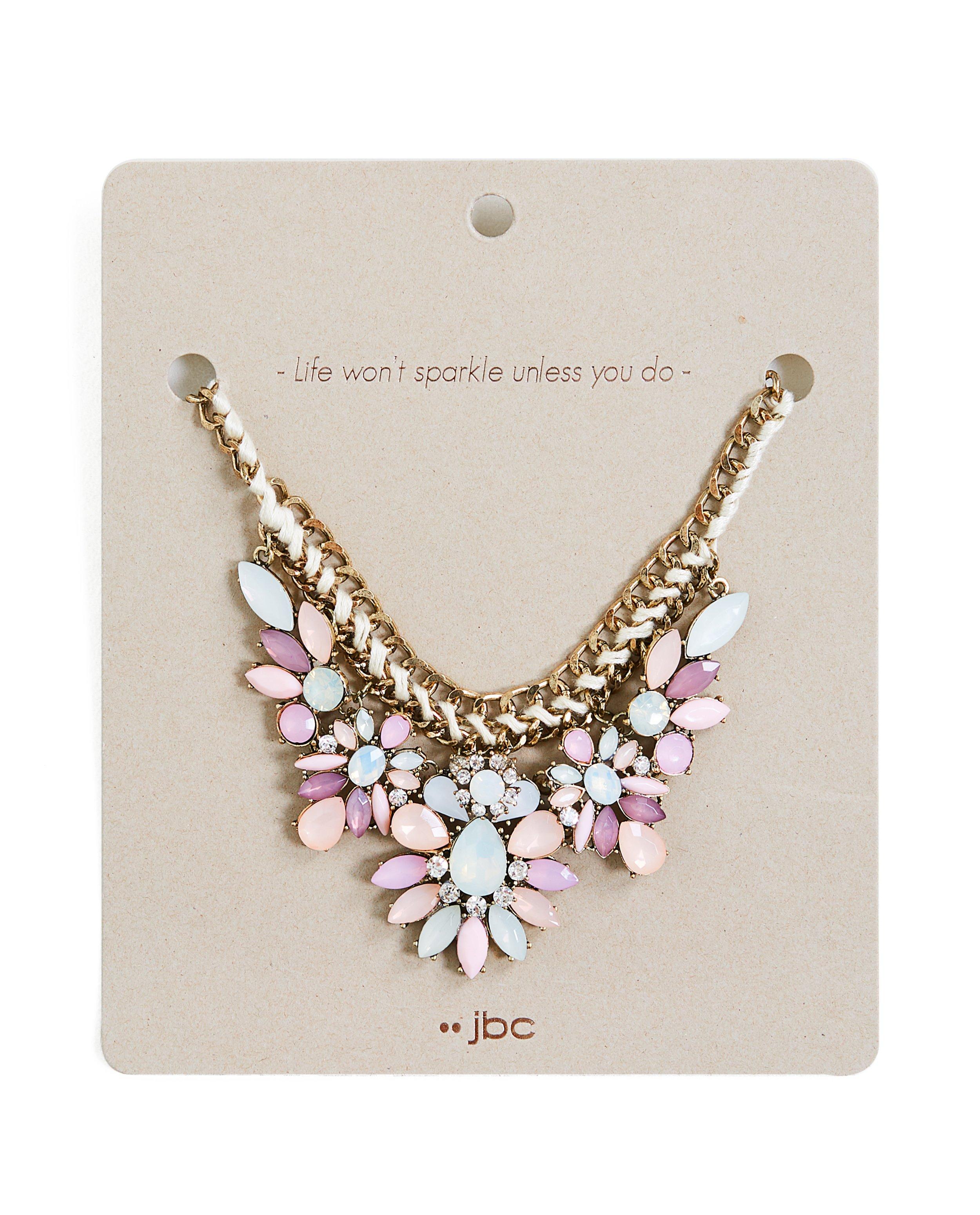 Statement ketting - met sierstenen - JBC