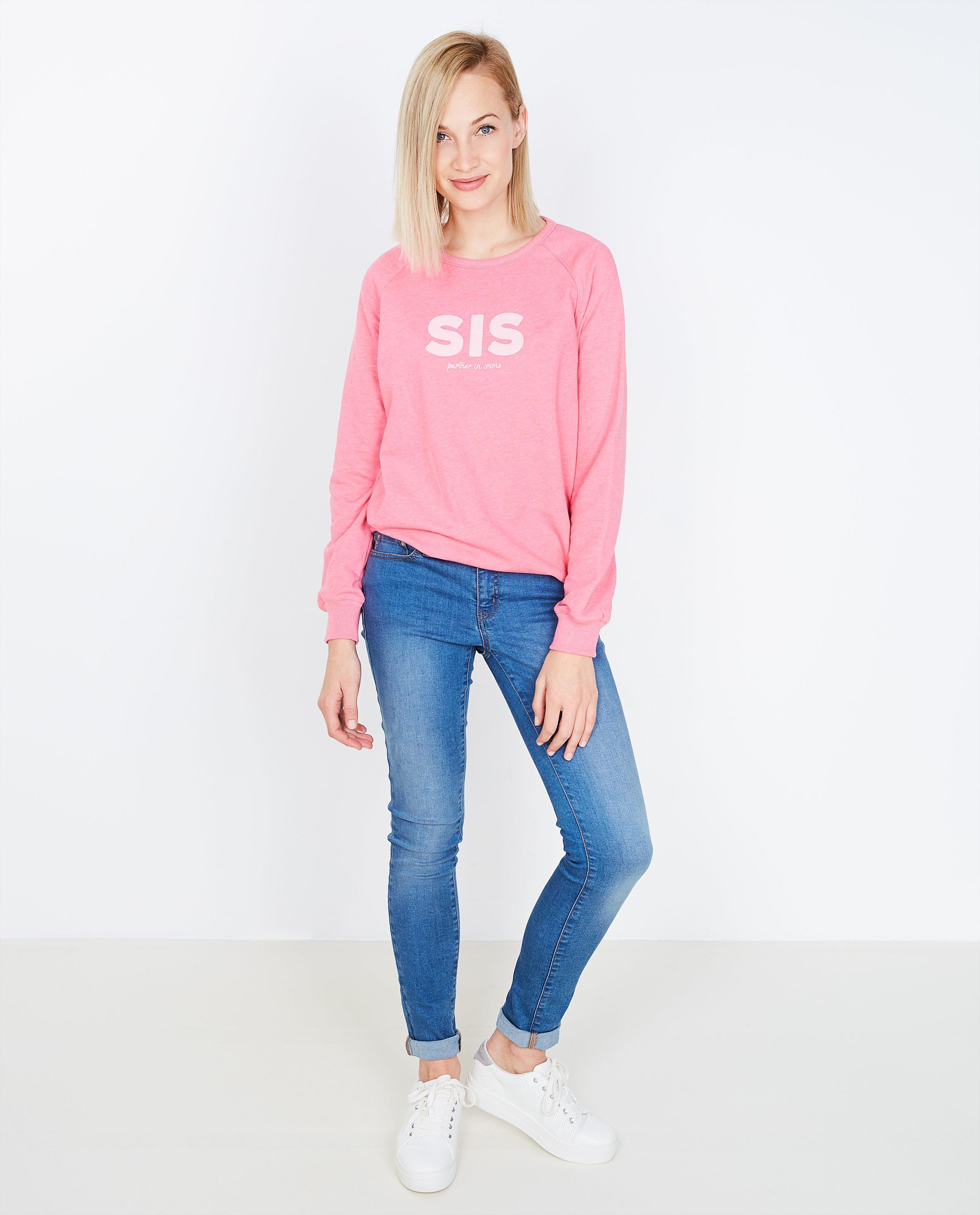 Fel roze sweater outlet