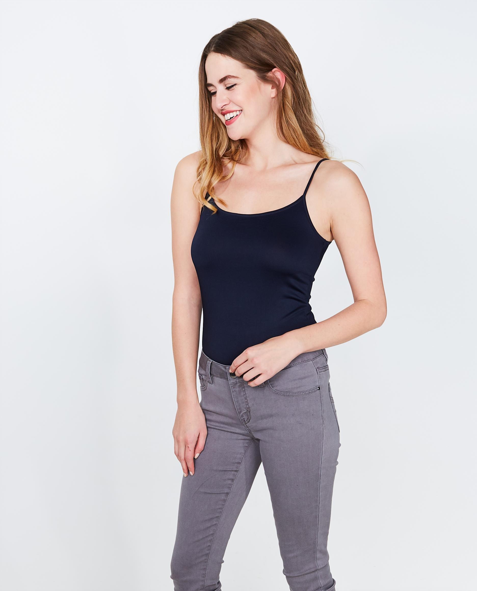 T-shirts - Top bleu foncé