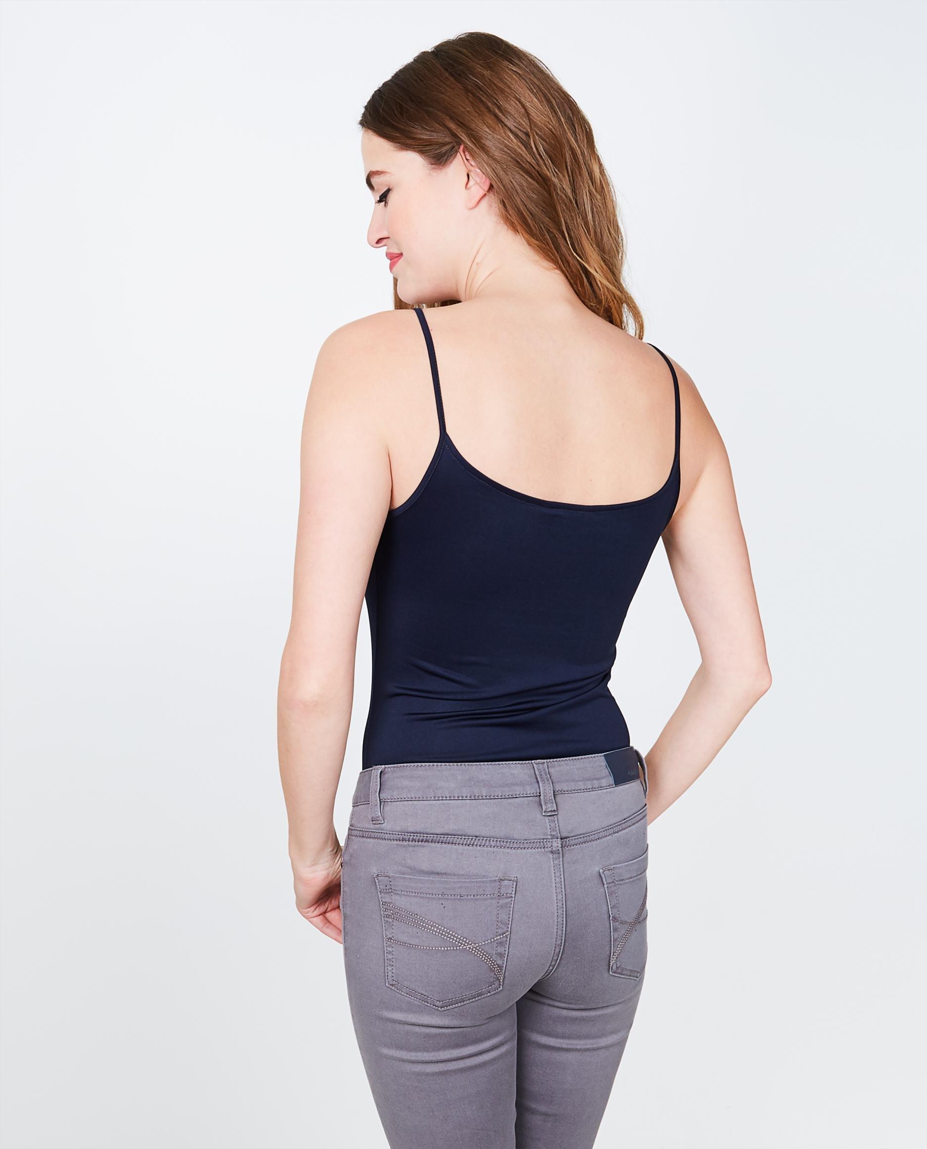 T-shirts - Top bleu foncé