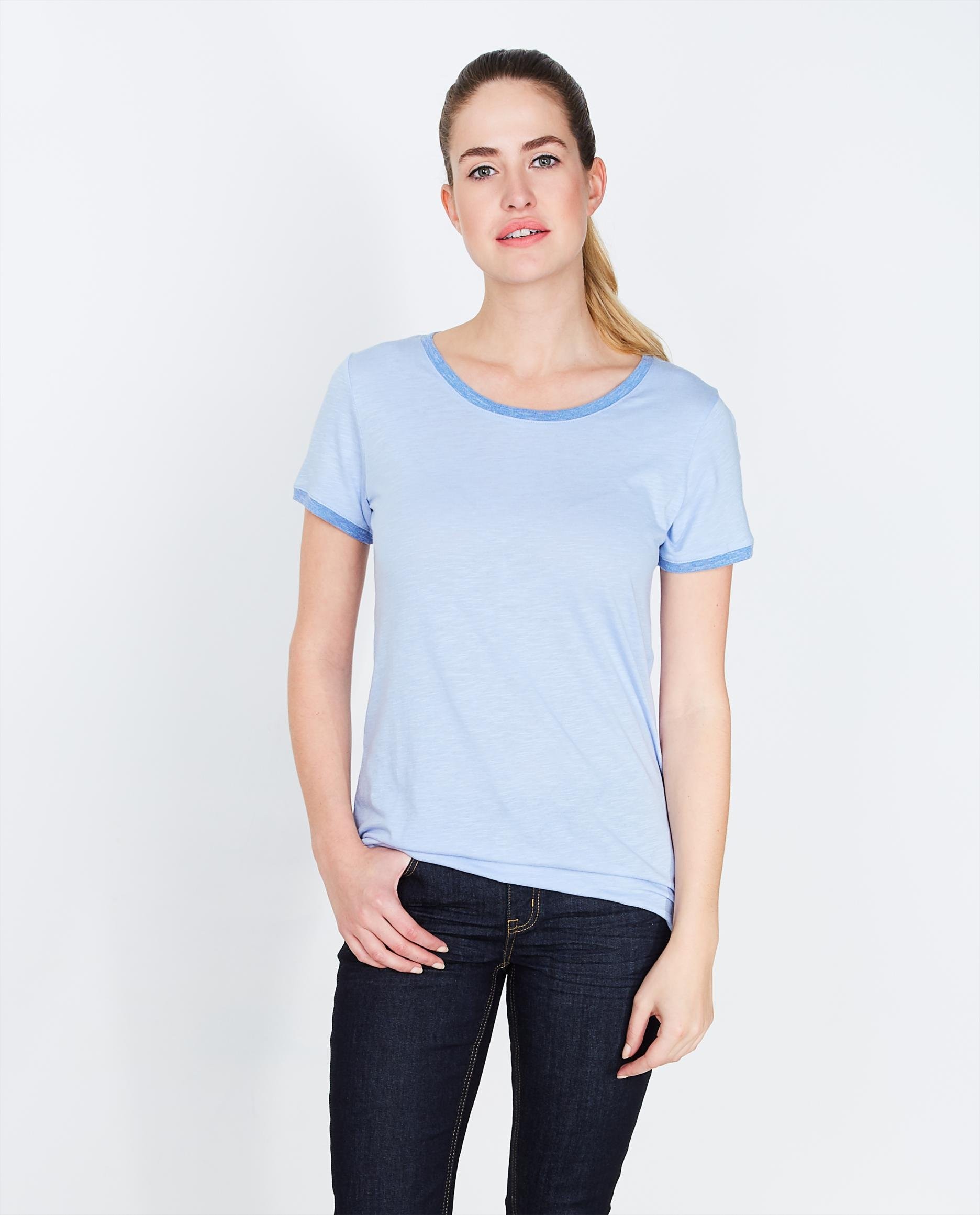 T-shirts - T-shirt bleu en coton bio