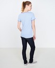 T-shirts - Blauw biokatoenen T-shirt