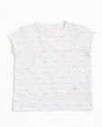 T-shirt blanc en coton bio - imprimé de nœuds papillons - JBC