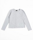 Sweaters - Lichtgrijze sweater met lace-up rug