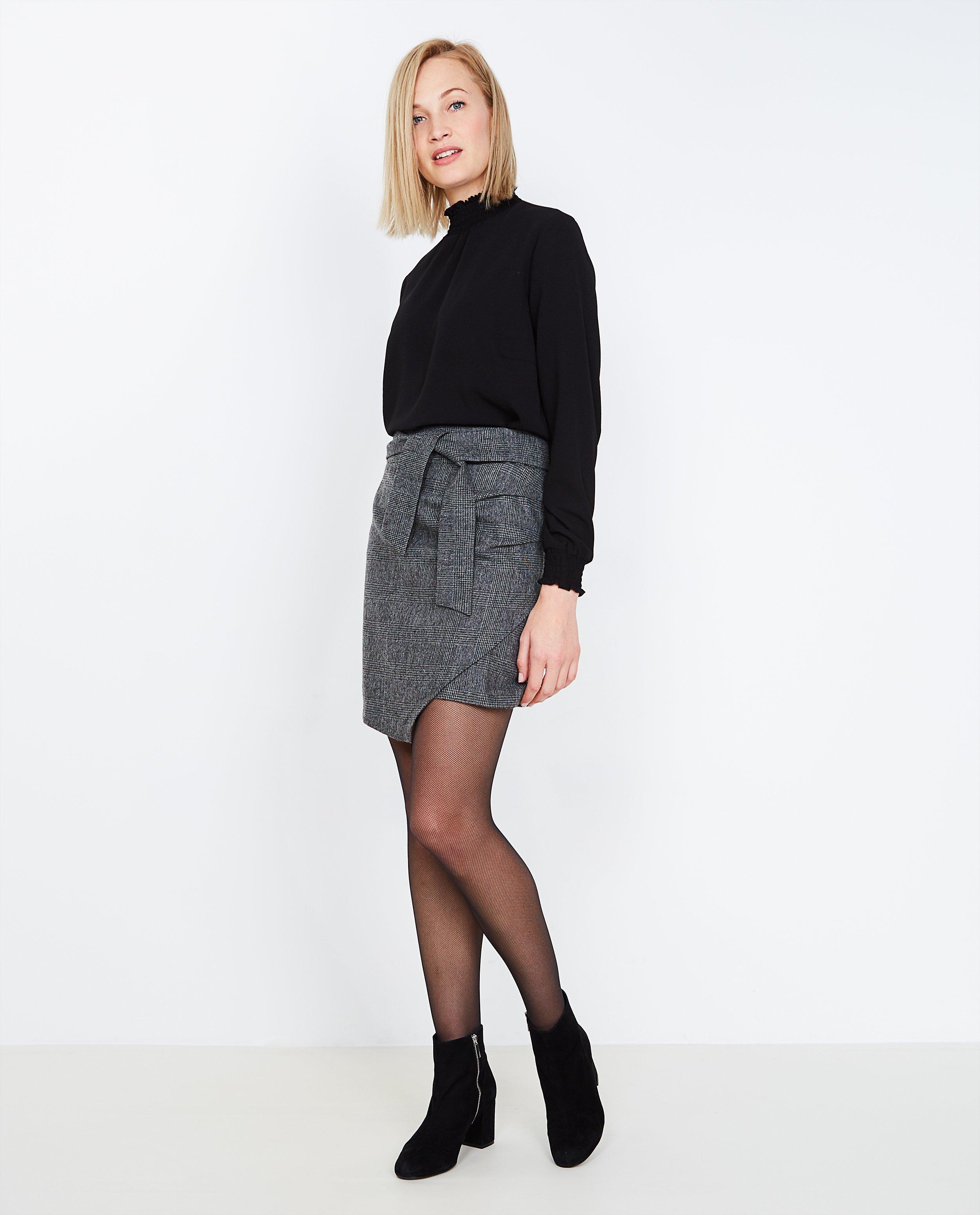 Grijze stretchy rok - Product Detail - meerkleurig - afbeelding nummer 1