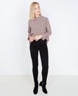 Oudroze blouse met stippenprint - null - JBC