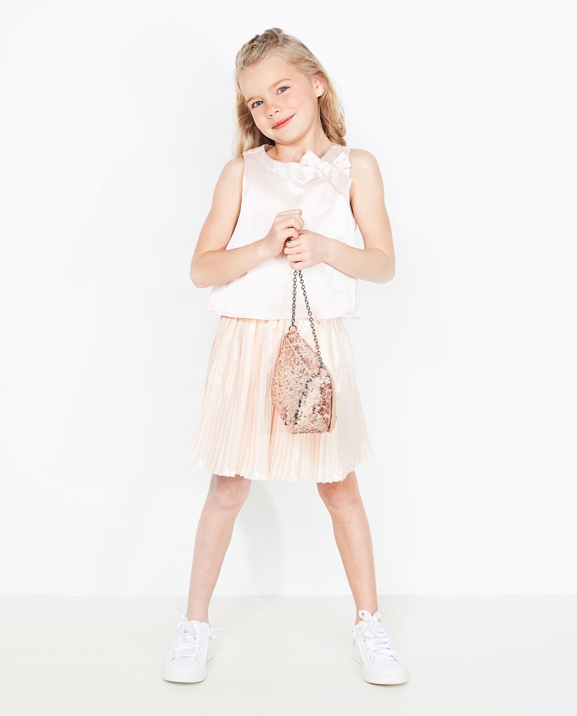 Jurk met tweedelige look - met plissésjaal - Milla Star