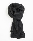 Sjaal met metaaldraad - in zwart - JBC