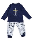 Nachtblauw-witte pyjama - met gitarenprint - JBC