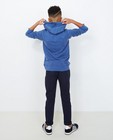 Blauwe hoodie met print - null - Besties