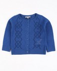 Gilet en tricot ajouré - bleu roi - JBC