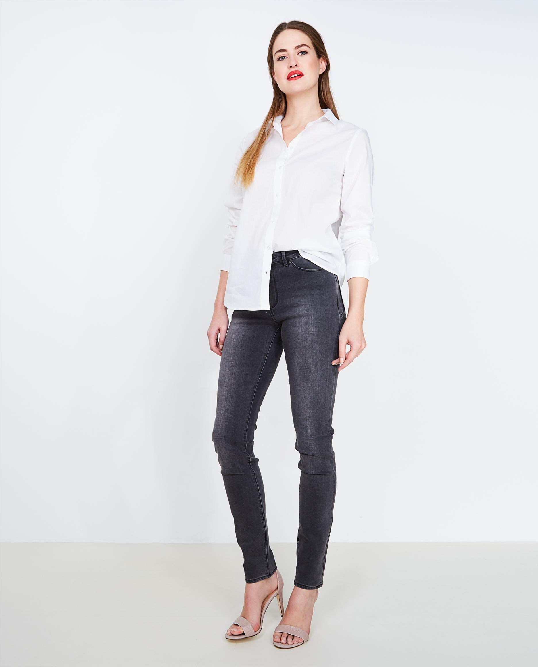 Jeans - Grijze slim jeans