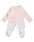 Biokatoenen pyjama - met flamingoprint - JBC