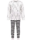 Zwart-witte pyjama - met bliksemprint - JBC