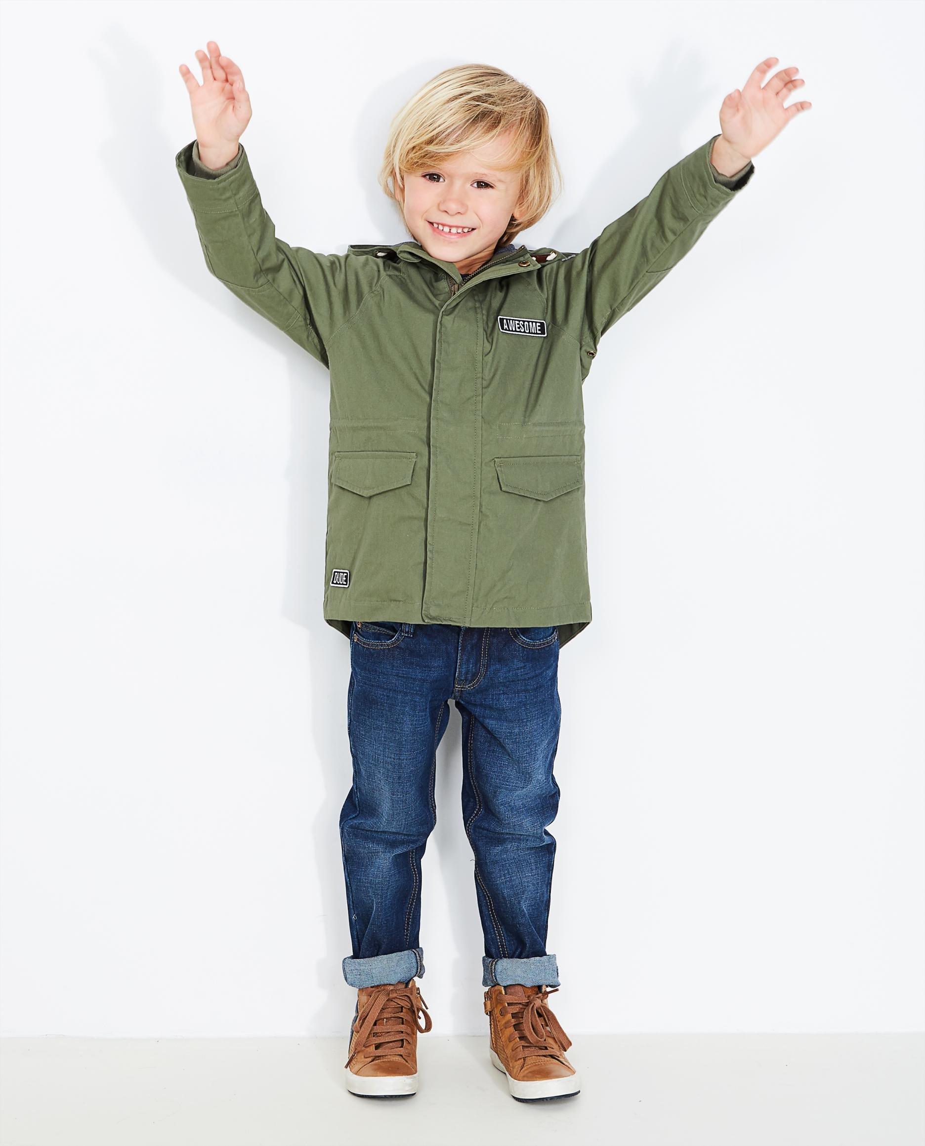 Parka met patches - Product Detail - khaki - afbeelding nummer 1