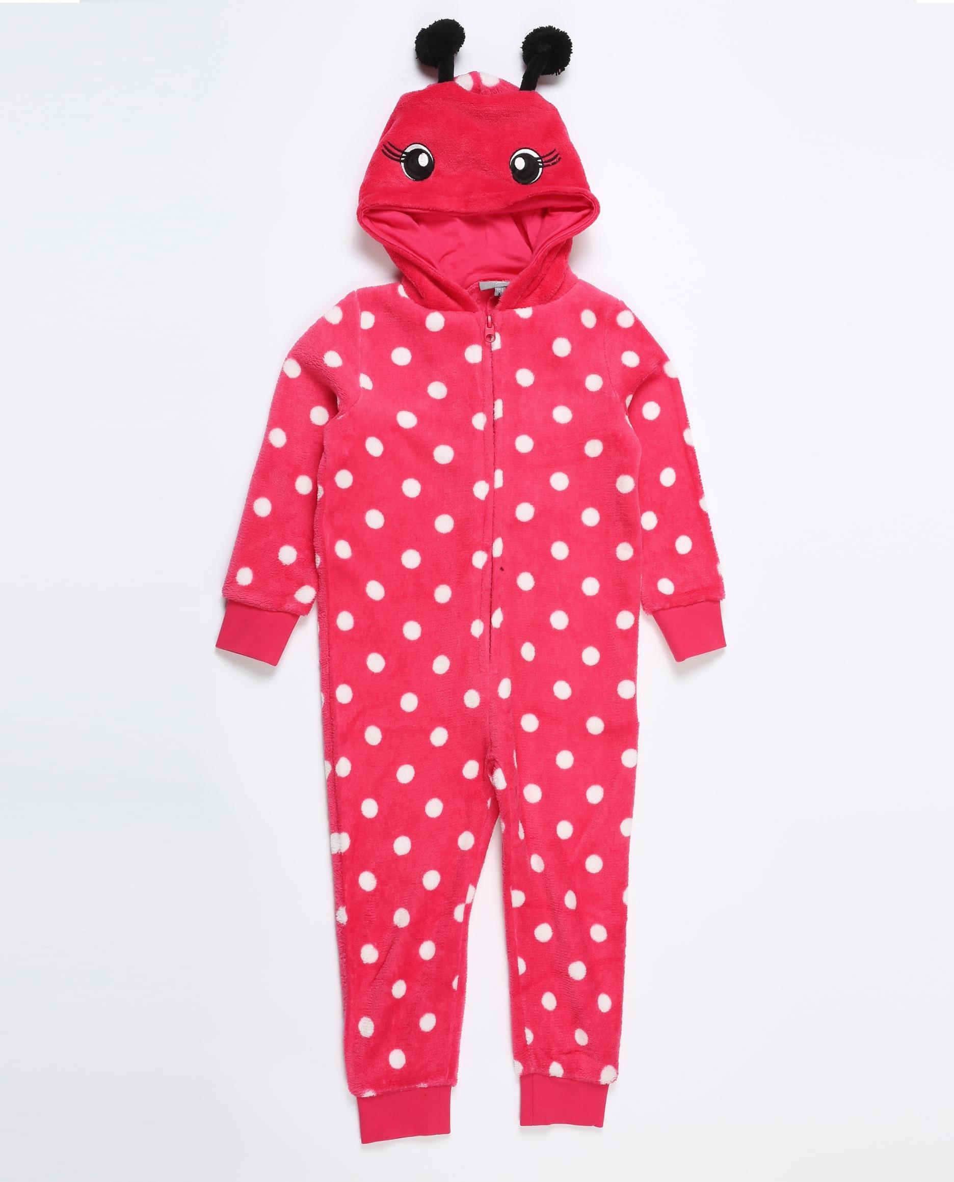 Nachtkleding - Fuchsiaroze onesie