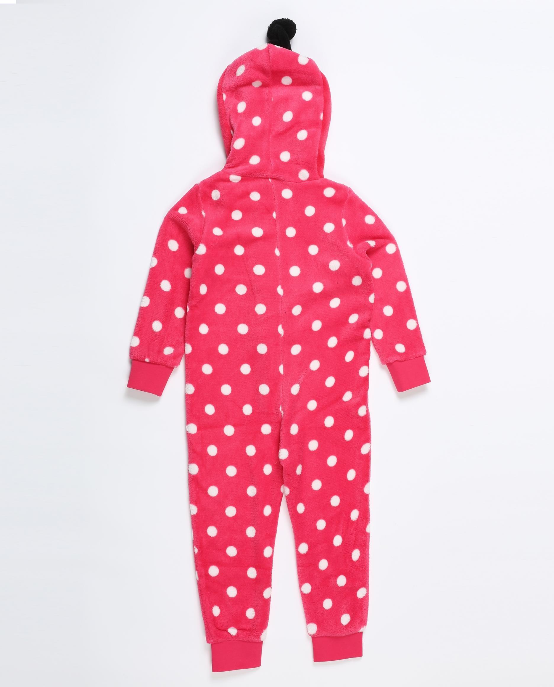 Nachtkleding - Fuchsiaroze onesie