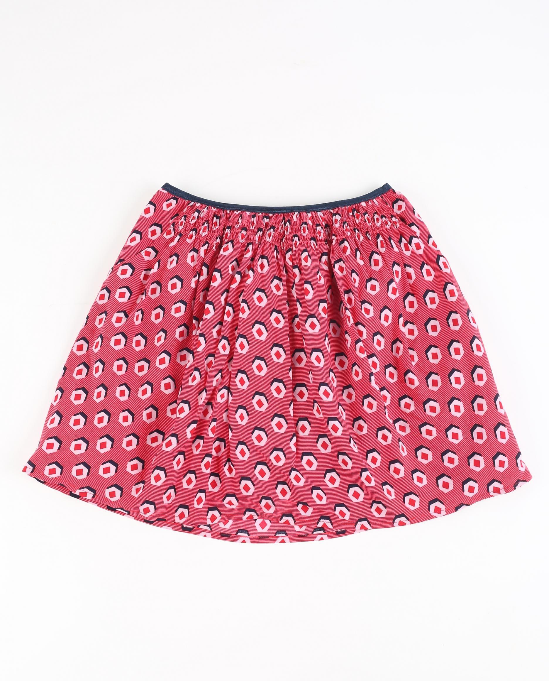 Rokken - Rode rok met print