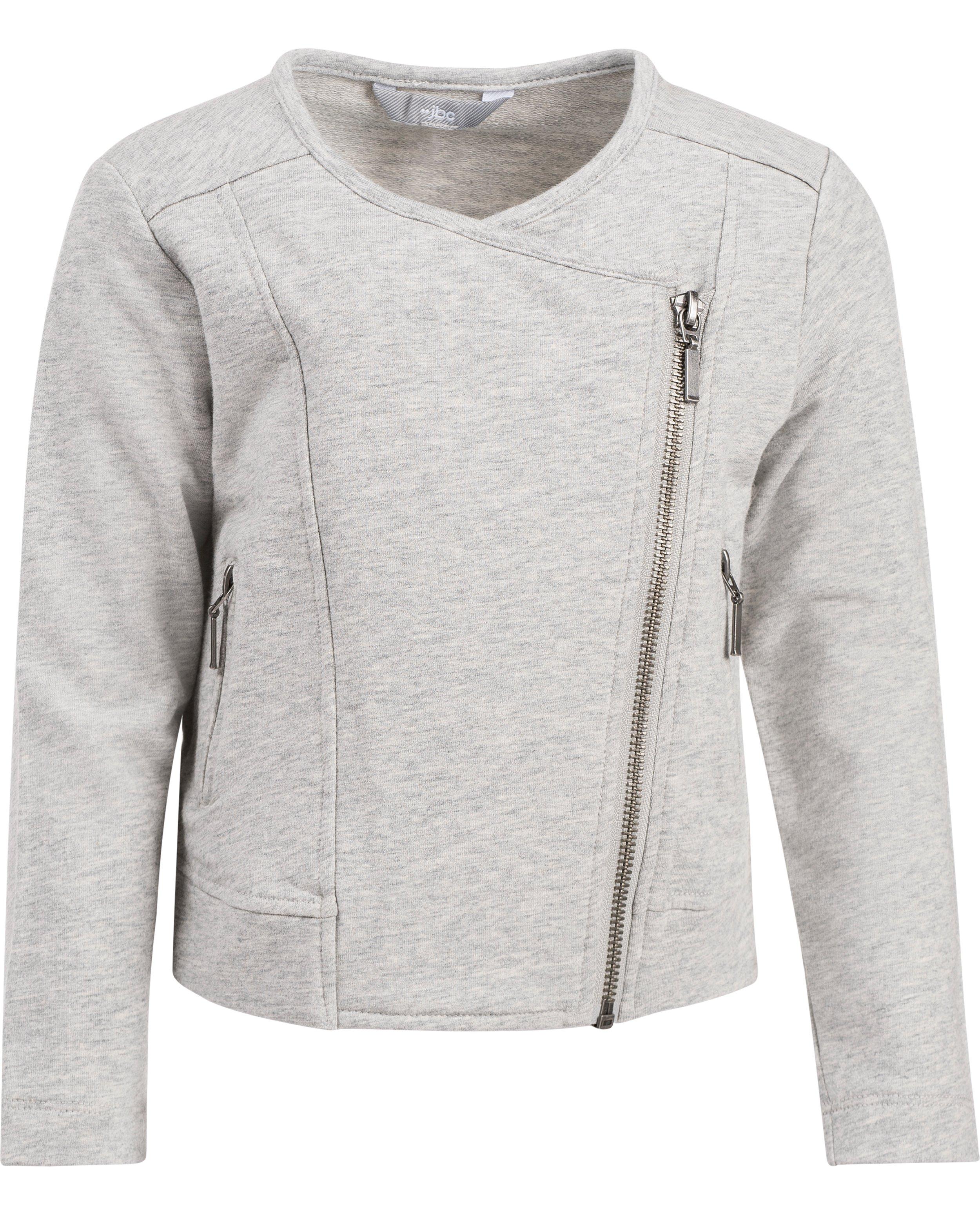 Lichtgrijs vest - met schuine rits - JBC