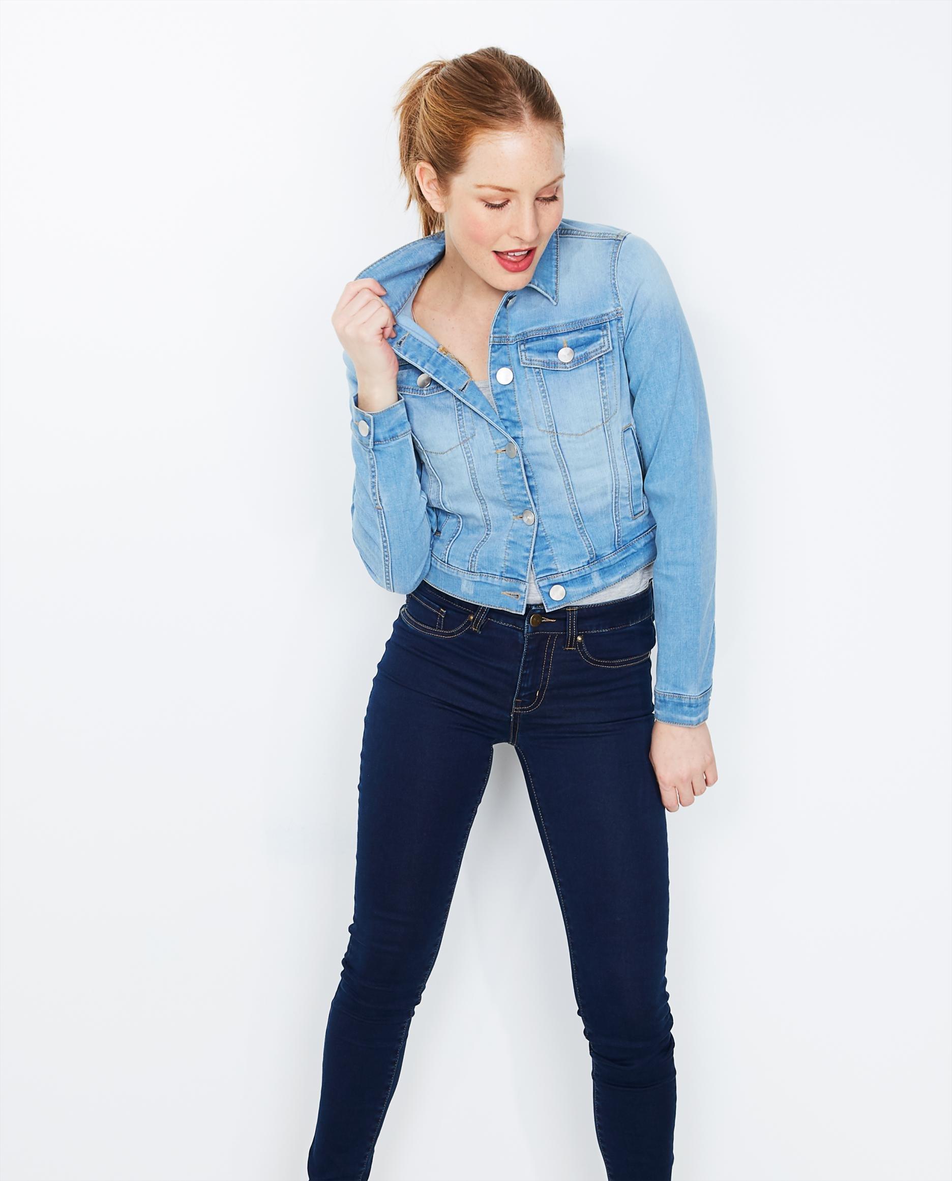 Veste en jean bleu ciel hotsell