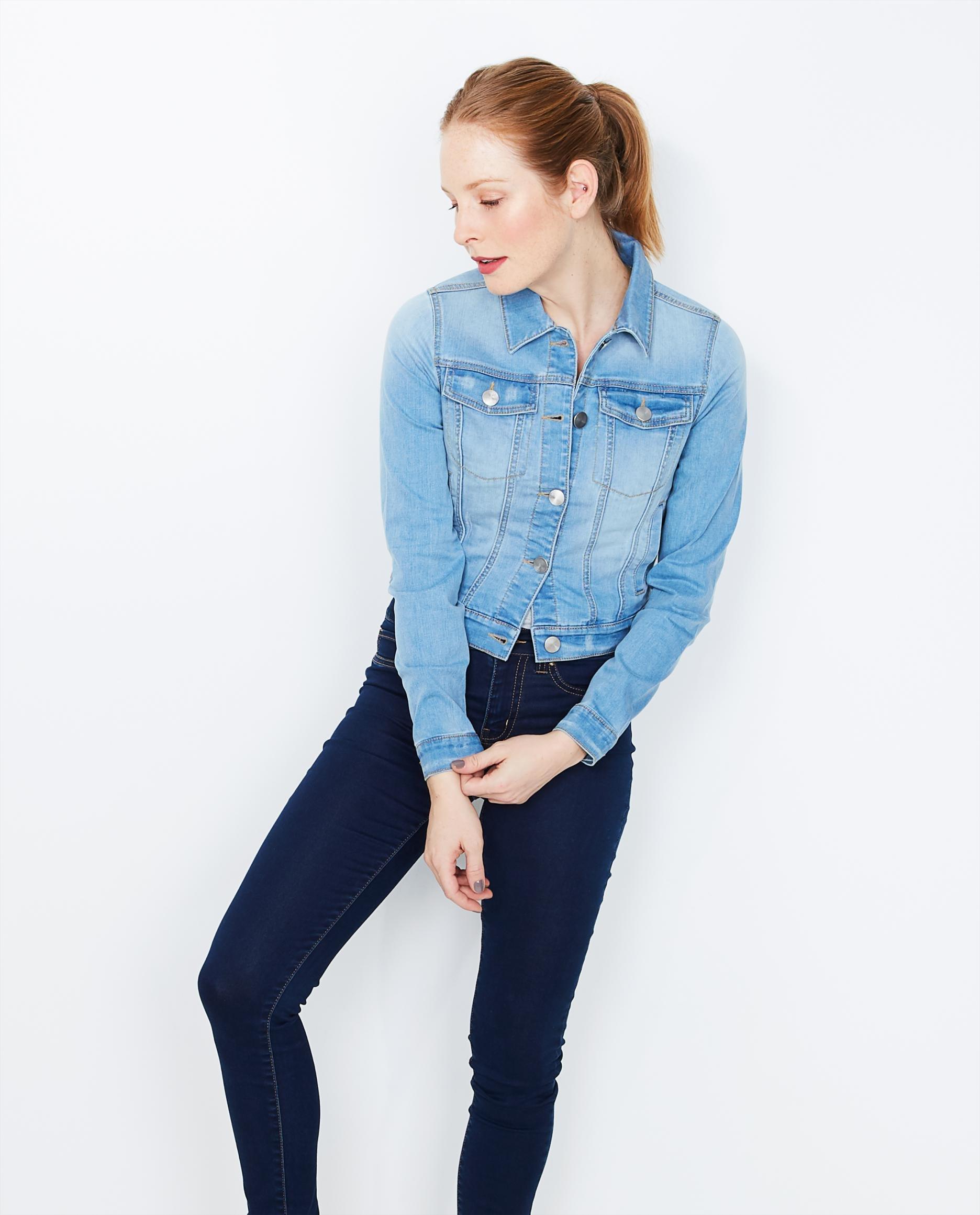 Blazers - Veste en jeans bleu ciel