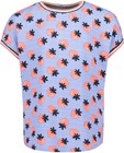Lichtblauwe blouse - met aardbeiprint - Milla Star