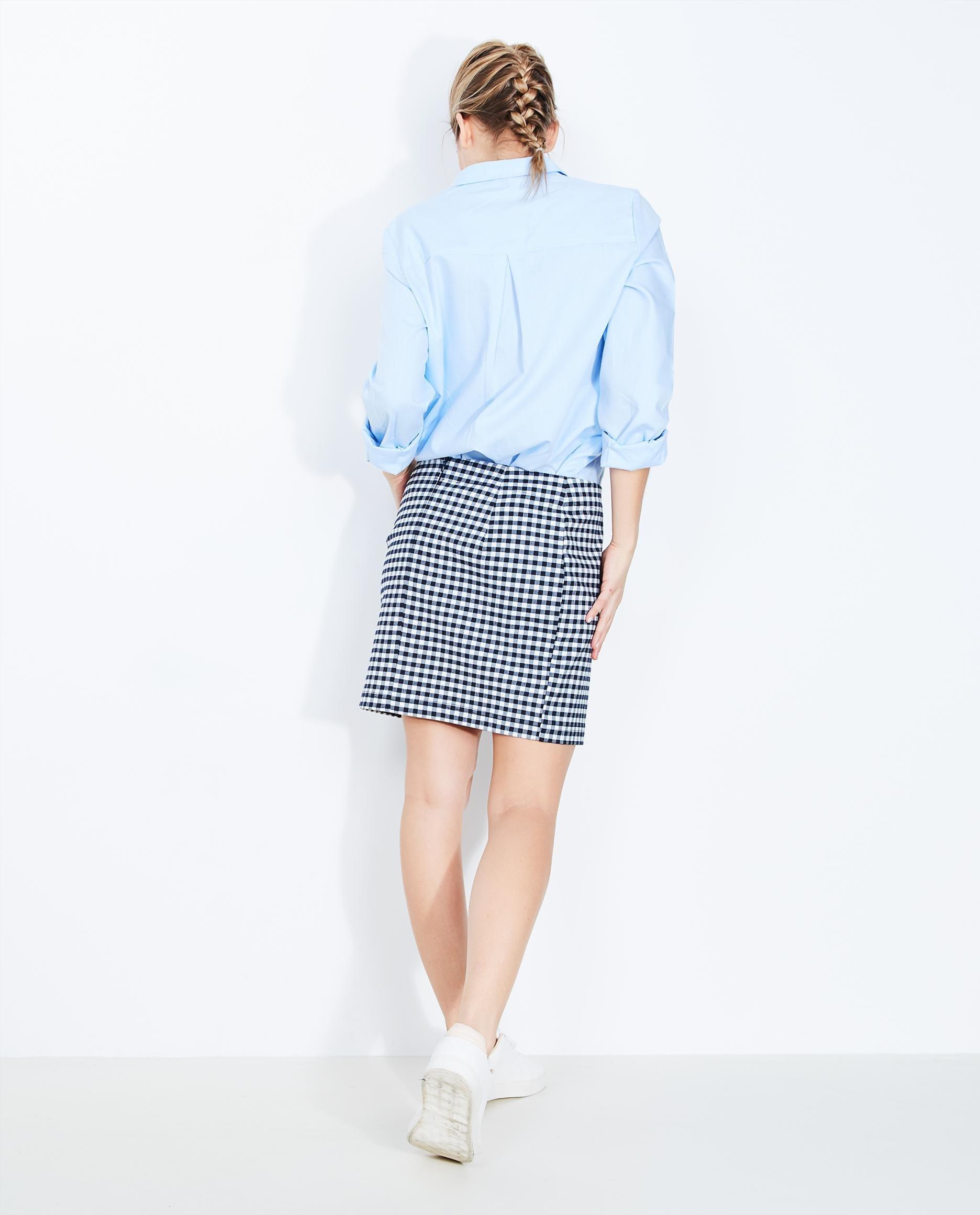 Geruite rok - Product Detail - donkerblauw - afbeelding nummer 3