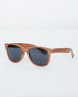 Bruine zonnebril - met houtlook - JBC