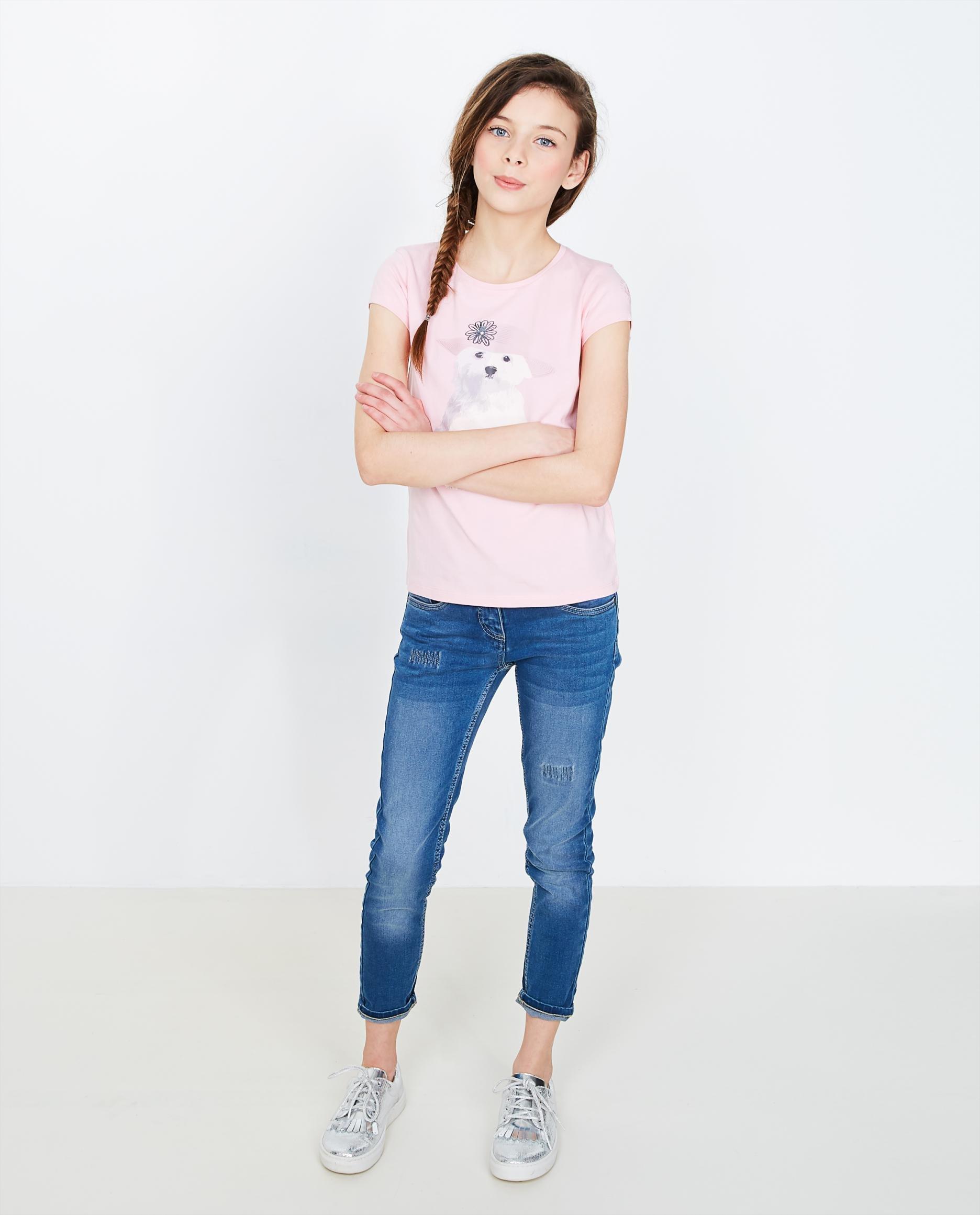 T-shirts - T-shirt met hondenprint