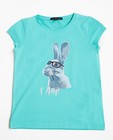 T-shirt met konijnenprint - in turkoois, I AM - I AM