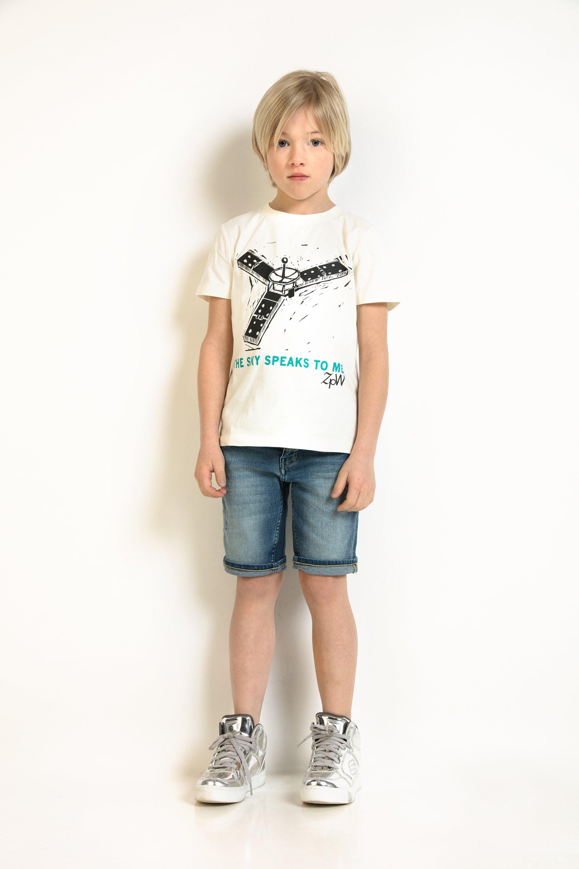 Roomwit T-shirt met print - ZulupaPUWA - Unisex - Zulu Papuwa