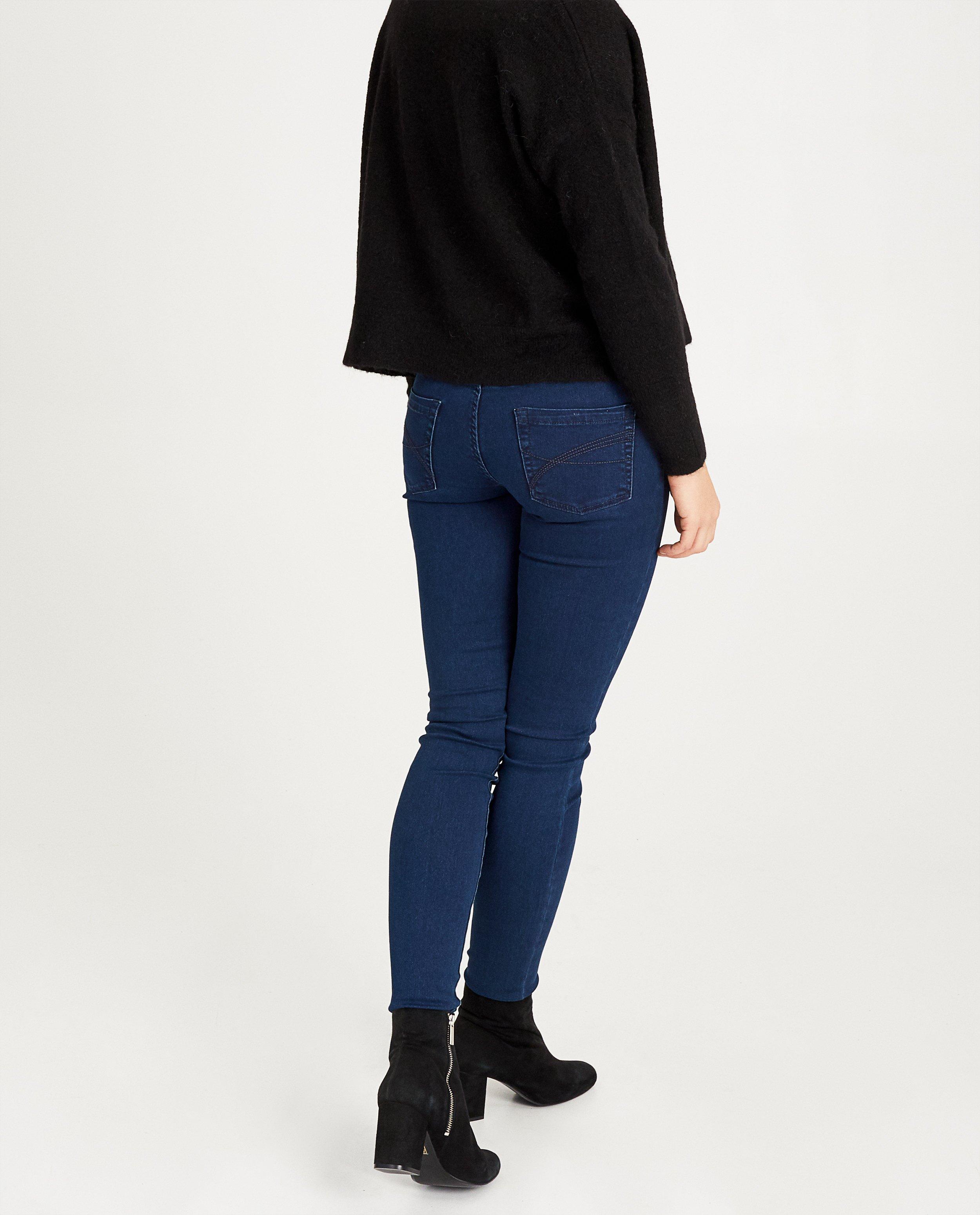 Jeans - Donkerblauwe skinny jeans FAYE