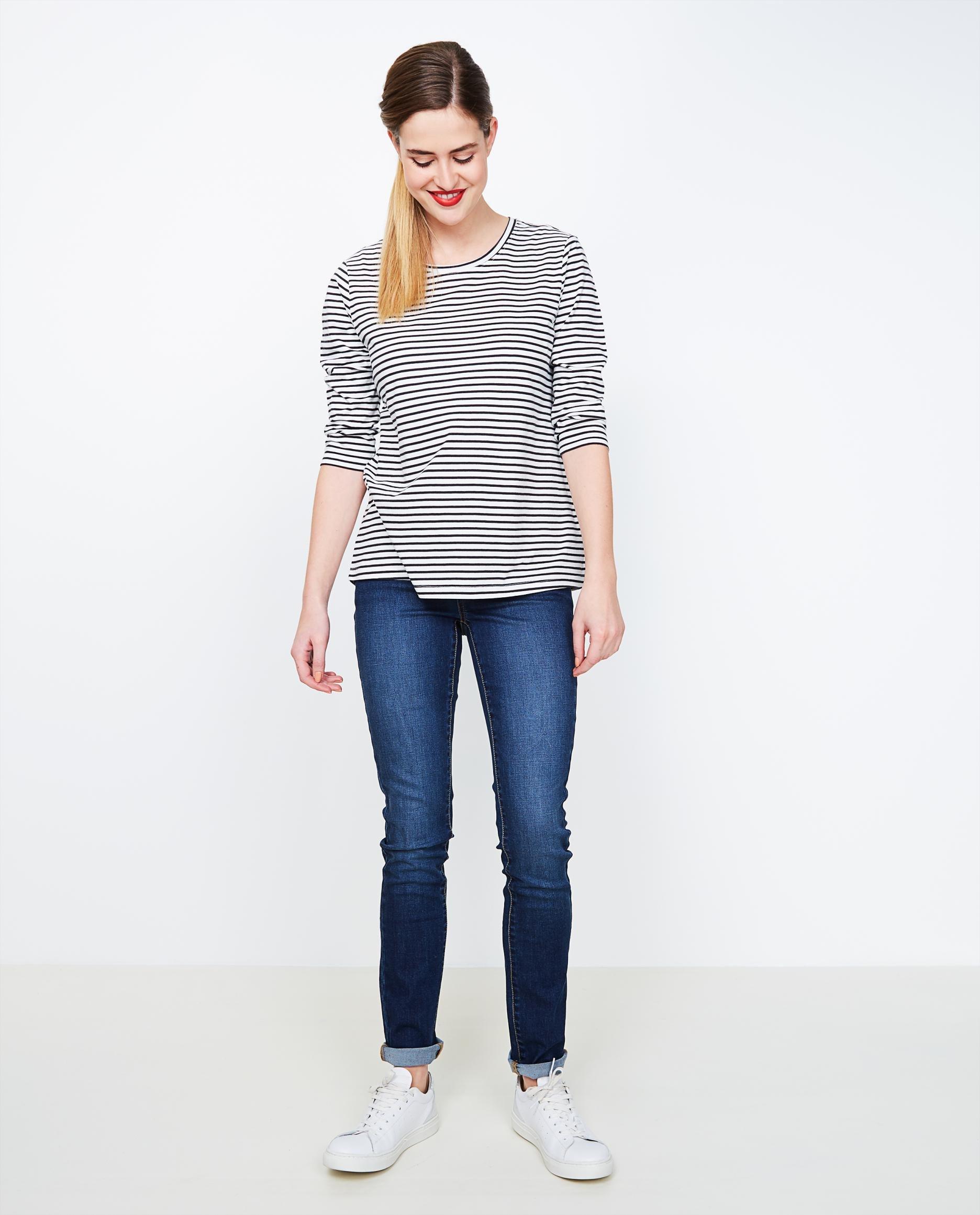 Jeans - Donkerblauwe slim jeans FENNA