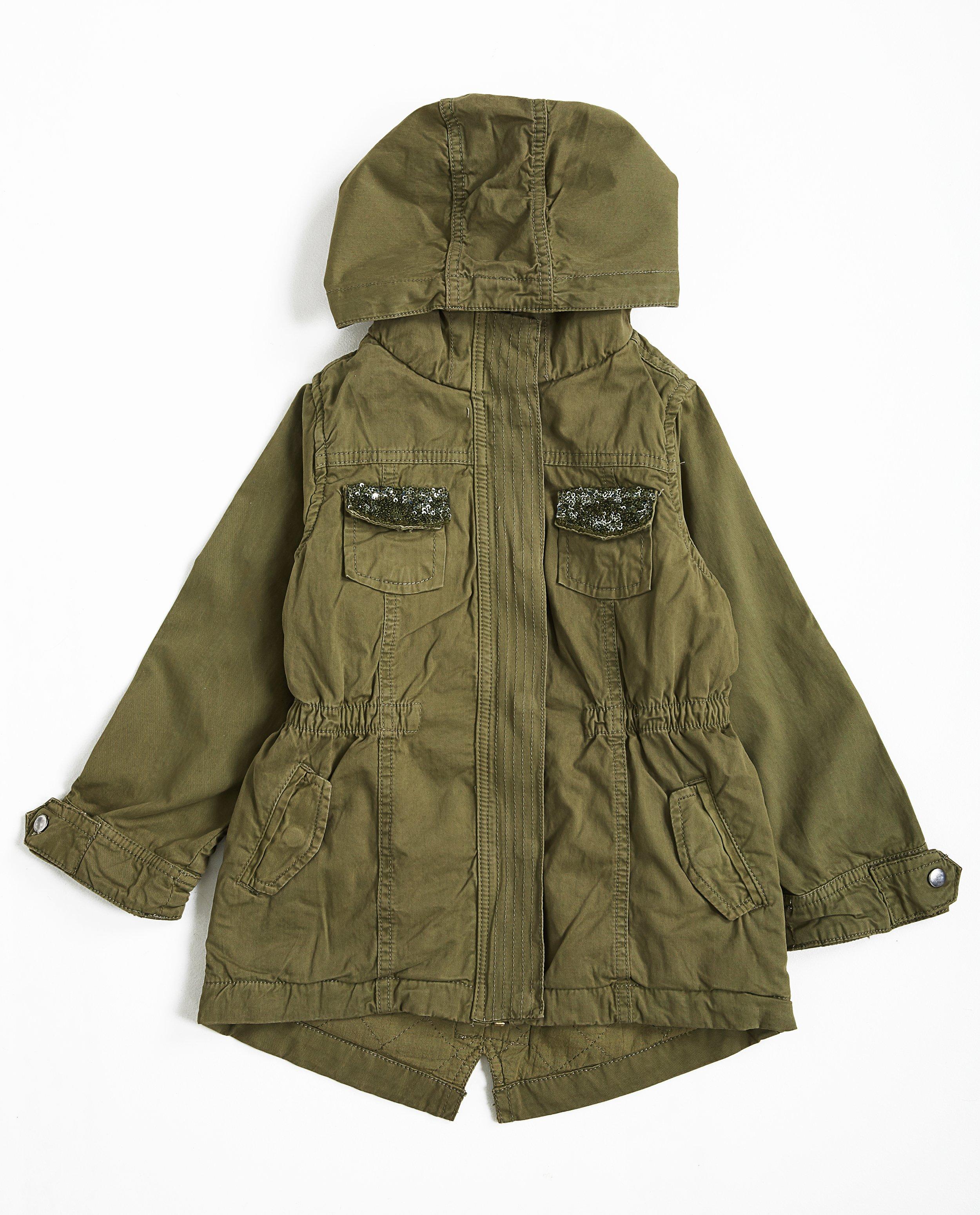 Parka met pailletten - Product Detail - khaki - afbeelding nummer 2