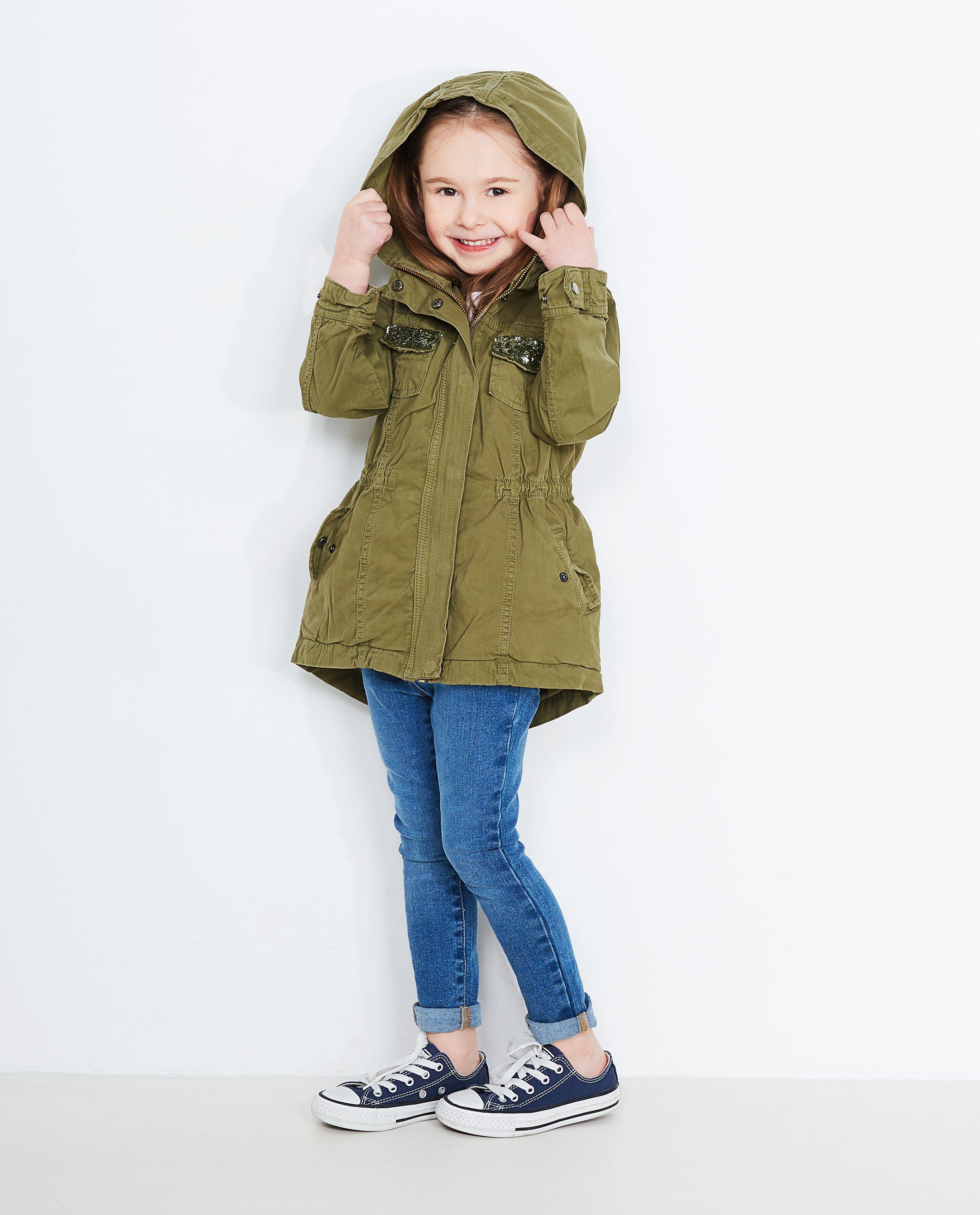 Parka met pailletten - Product Detail - khaki - afbeelding nummer 1