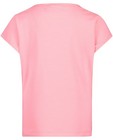 T-shirts - T-shirt rose à paillettes