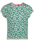T-shirts - Groen-witte blouse