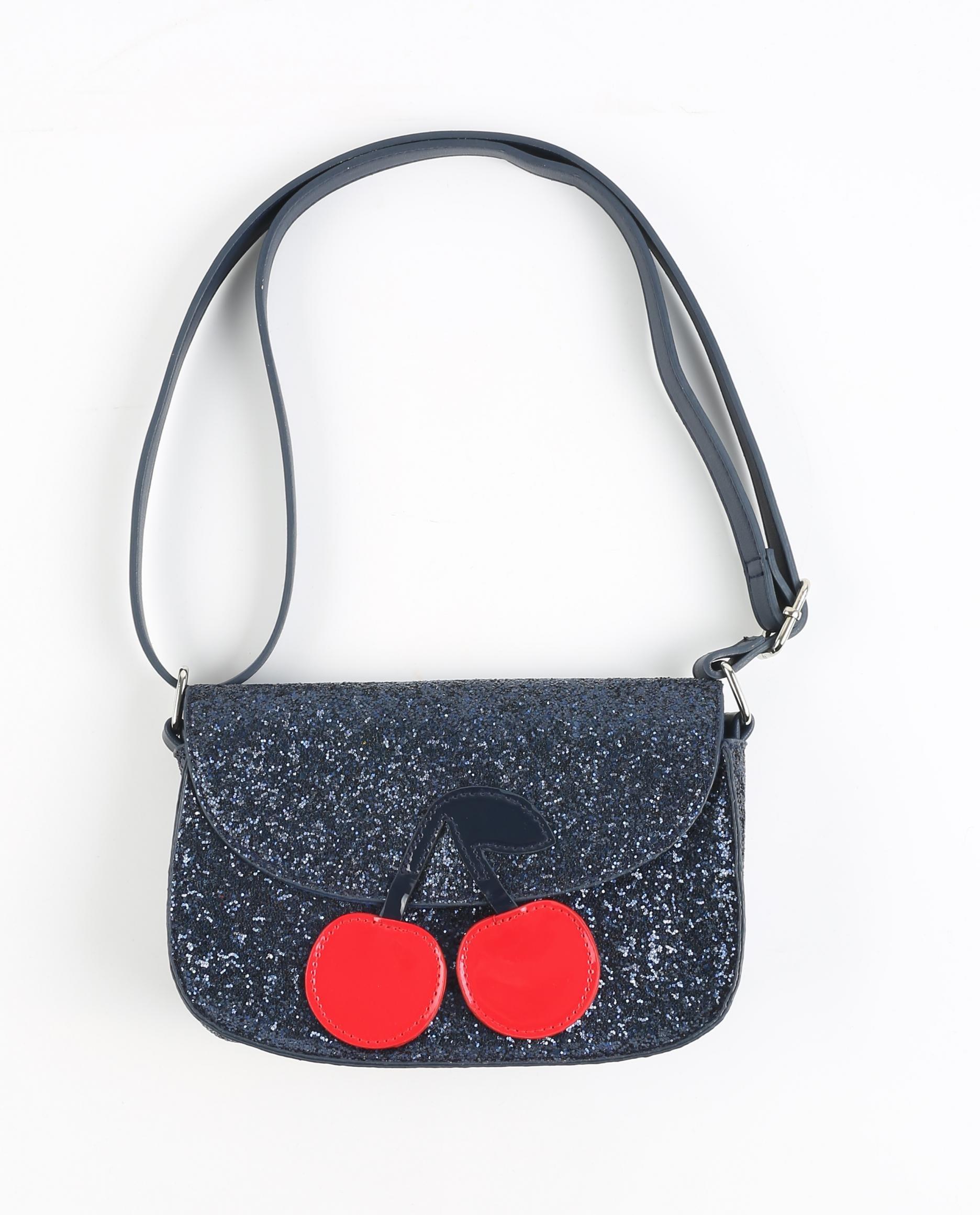 Sac à bandoulière  - avec des paillettes + cerises - JBC