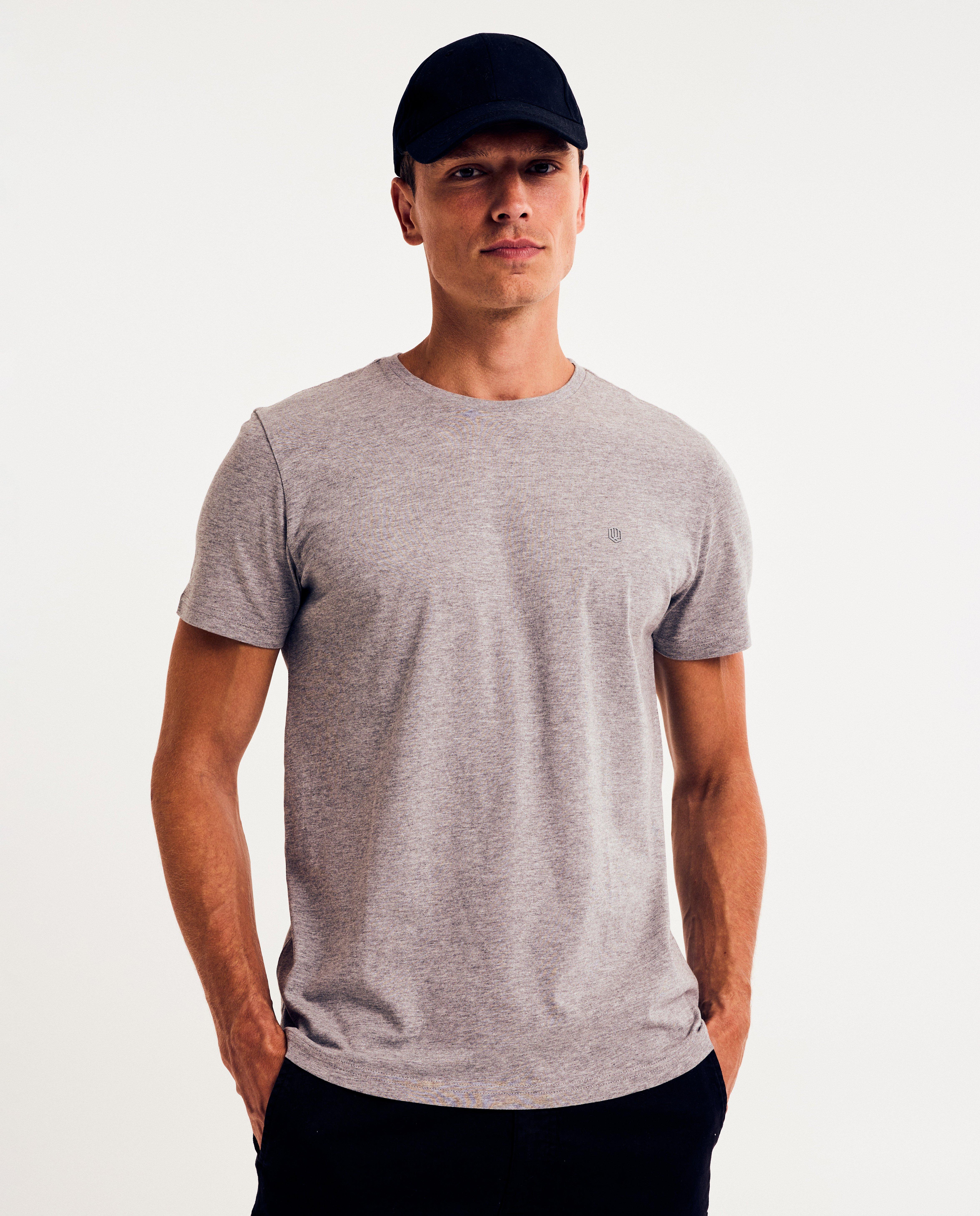 T-shirt gris en coton bio - D&eacute;tails du produit - gris clair - image num&eacute;ro 1