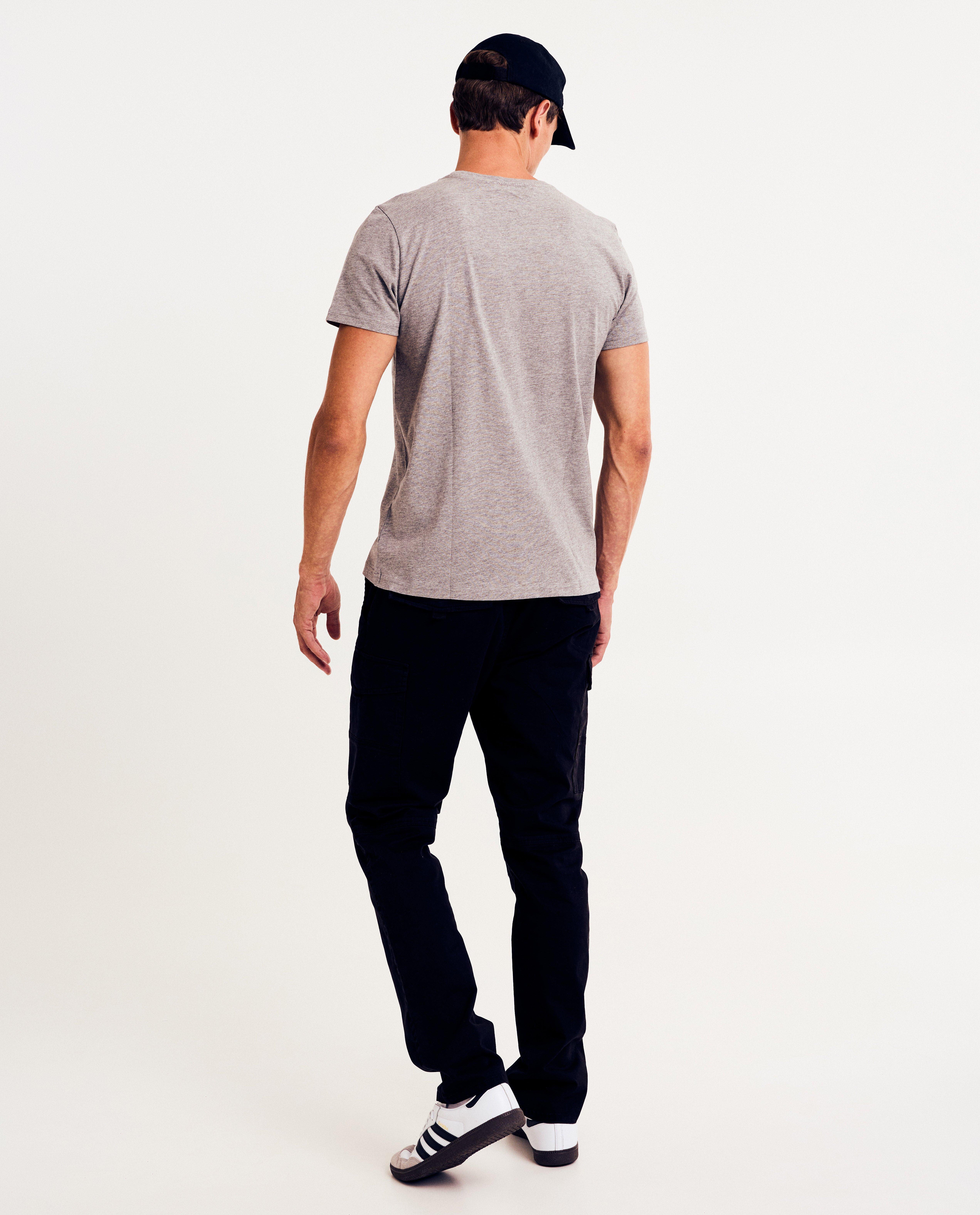 T-shirt gris en coton bio - D&eacute;tails du produit - gris clair - image num&eacute;ro 3