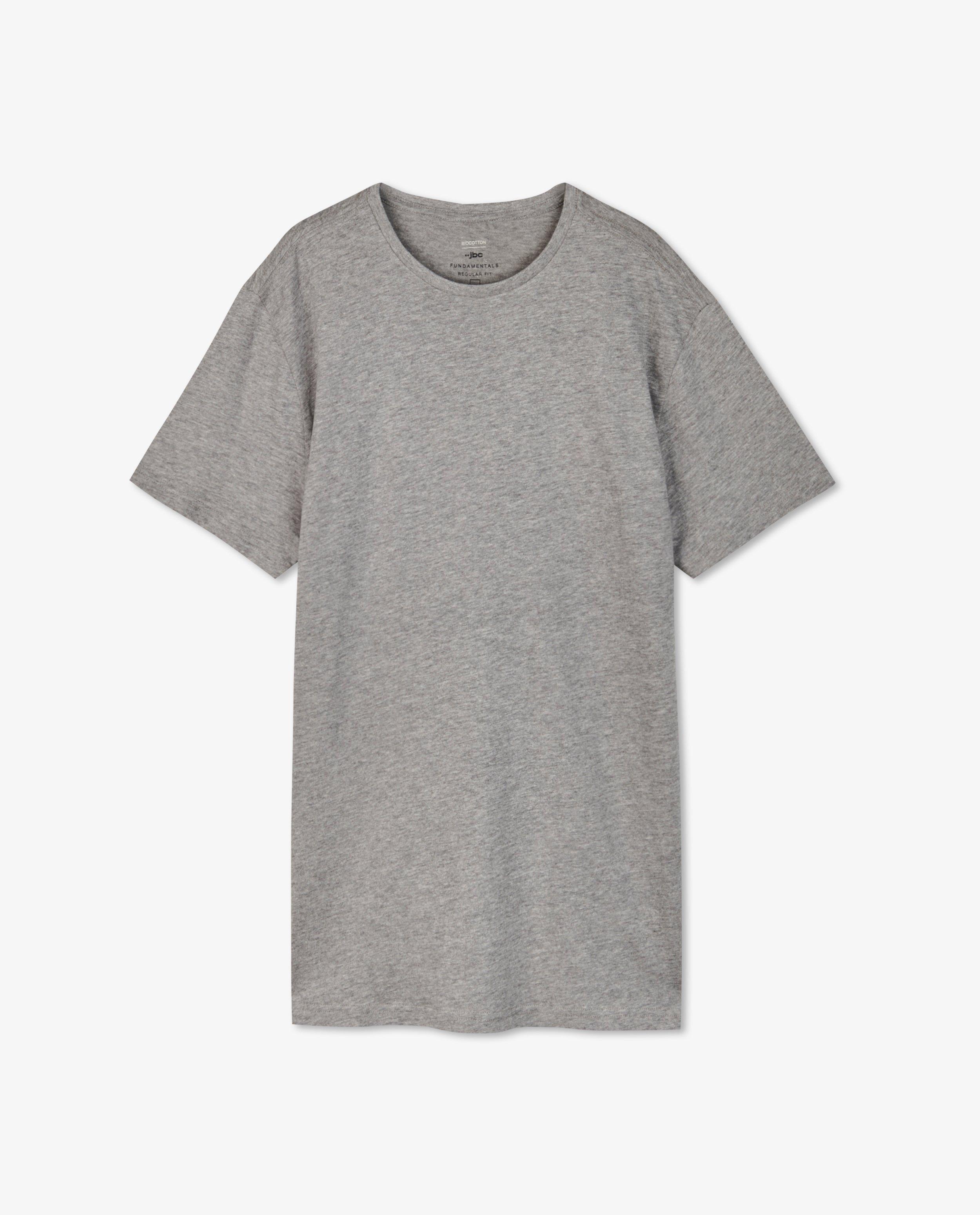 T-shirt gris en coton bio - D&eacute;tails du produit - gris clair - image num&eacute;ro 4