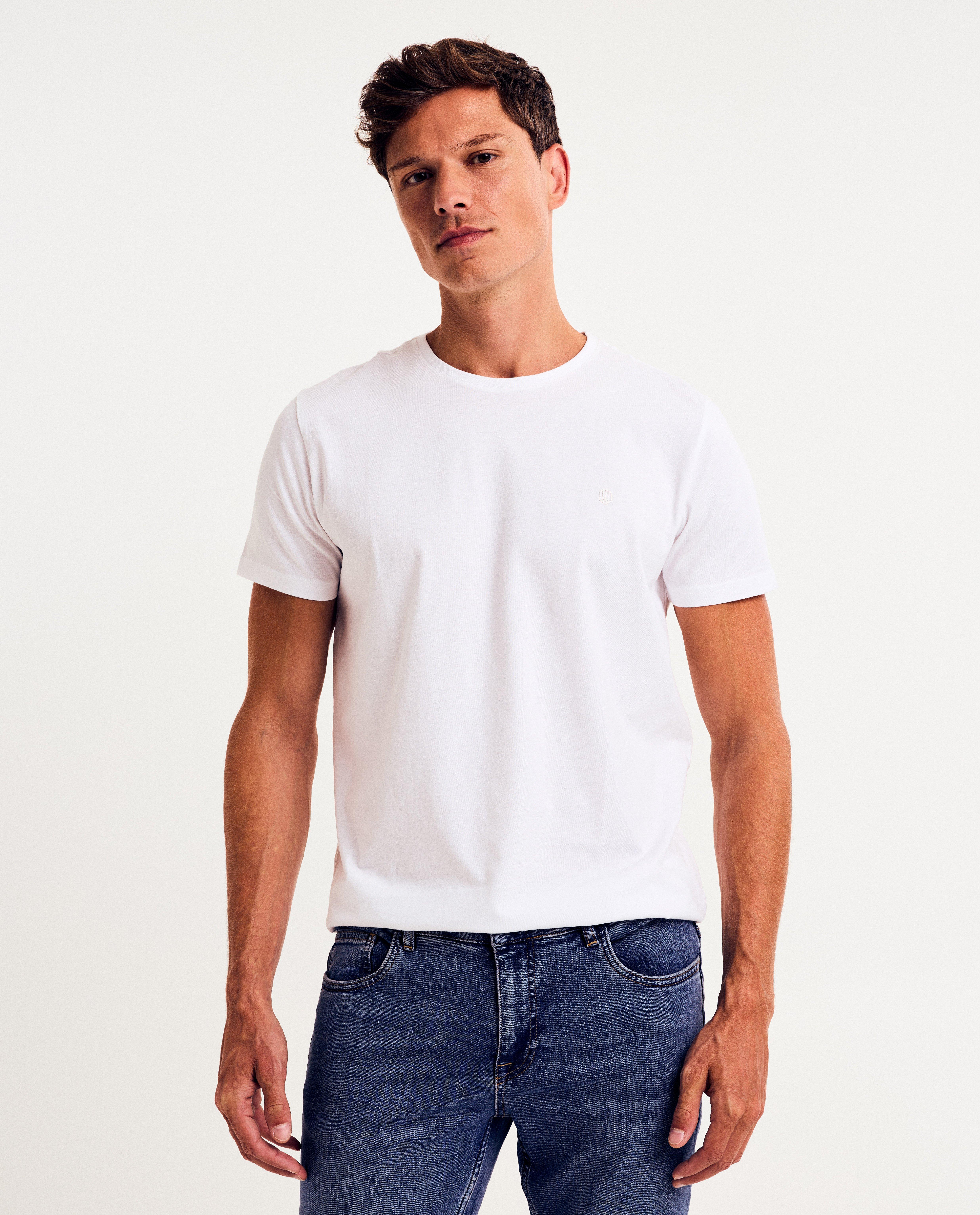 T-shirt blanc en coton bio - D&eacute;tails du produit - blanc - image num&eacute;ro 1