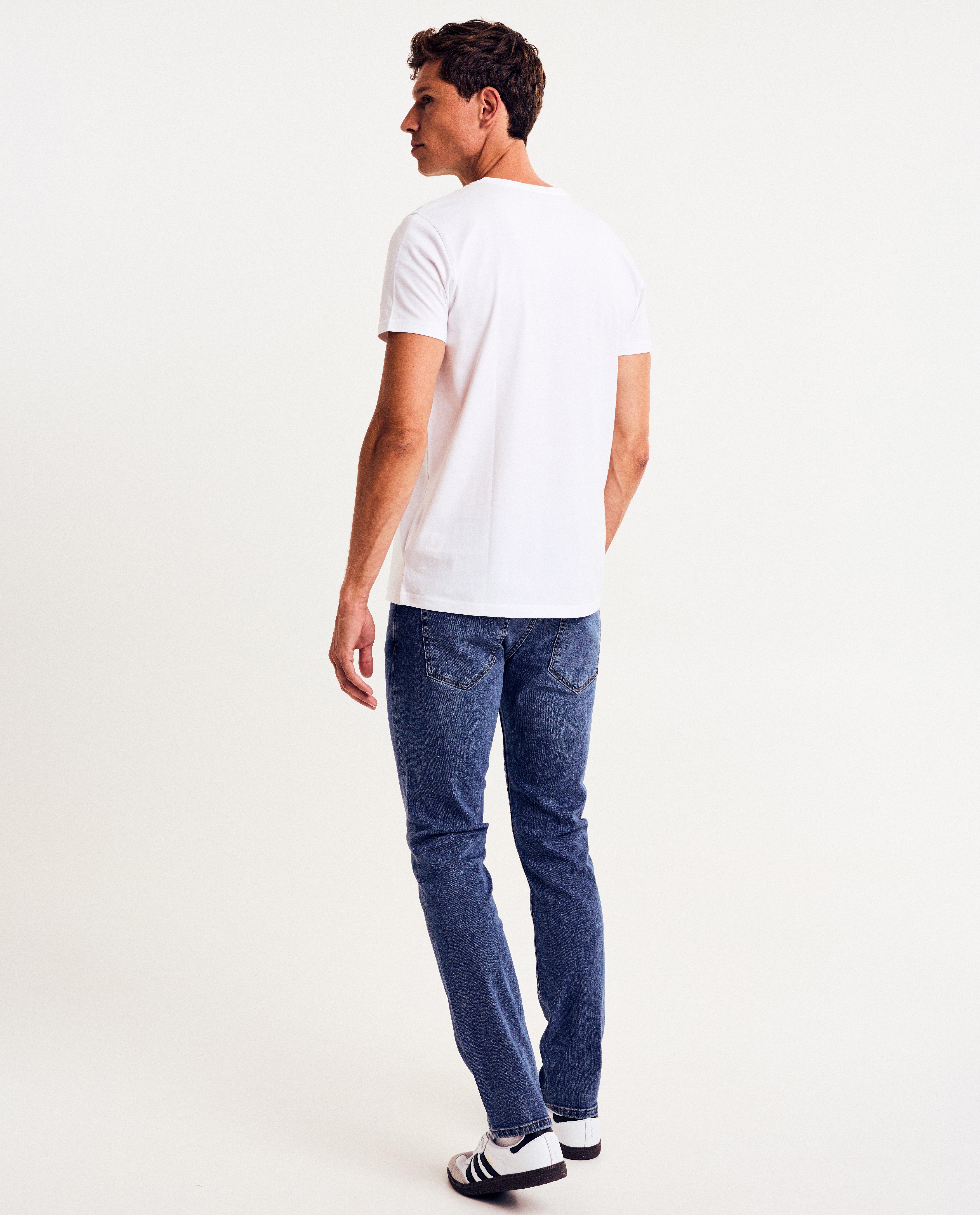 T-shirt blanc en coton bio - D&eacute;tails du produit - blanc - image num&eacute;ro 3