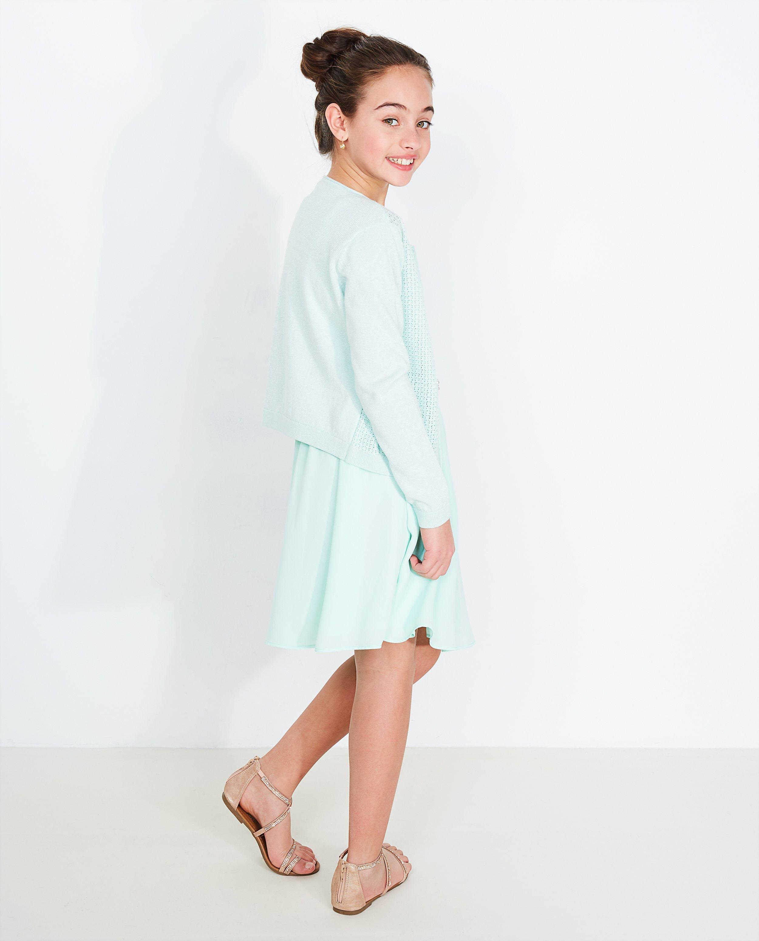 Gilet avec du lurex - vert menthe - JBC