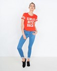 T-shirts - Rood cropped T-shirt